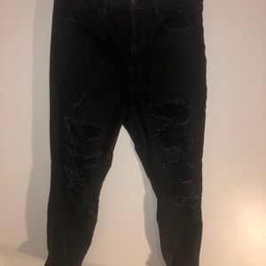 Black A&E jeans